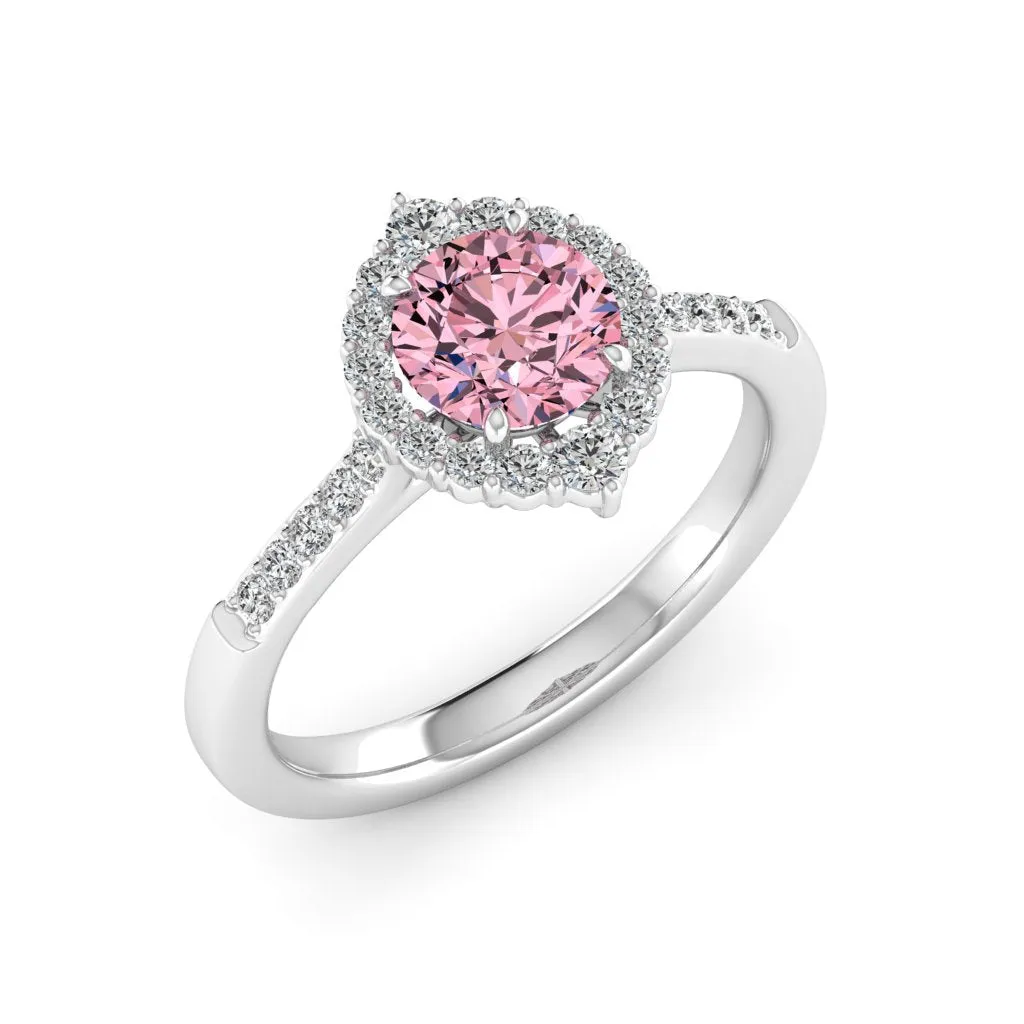 1.33 d.e.w cts Catherine Moissanite Ring