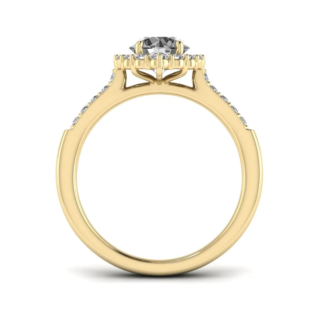 1.33 d.e.w cts Catherine Moissanite Ring