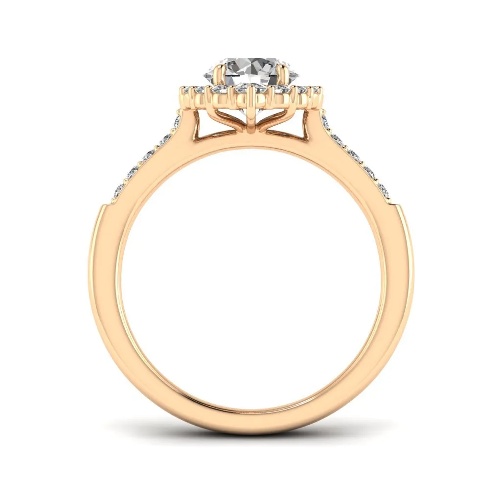 1.33 d.e.w cts Catherine Moissanite Ring