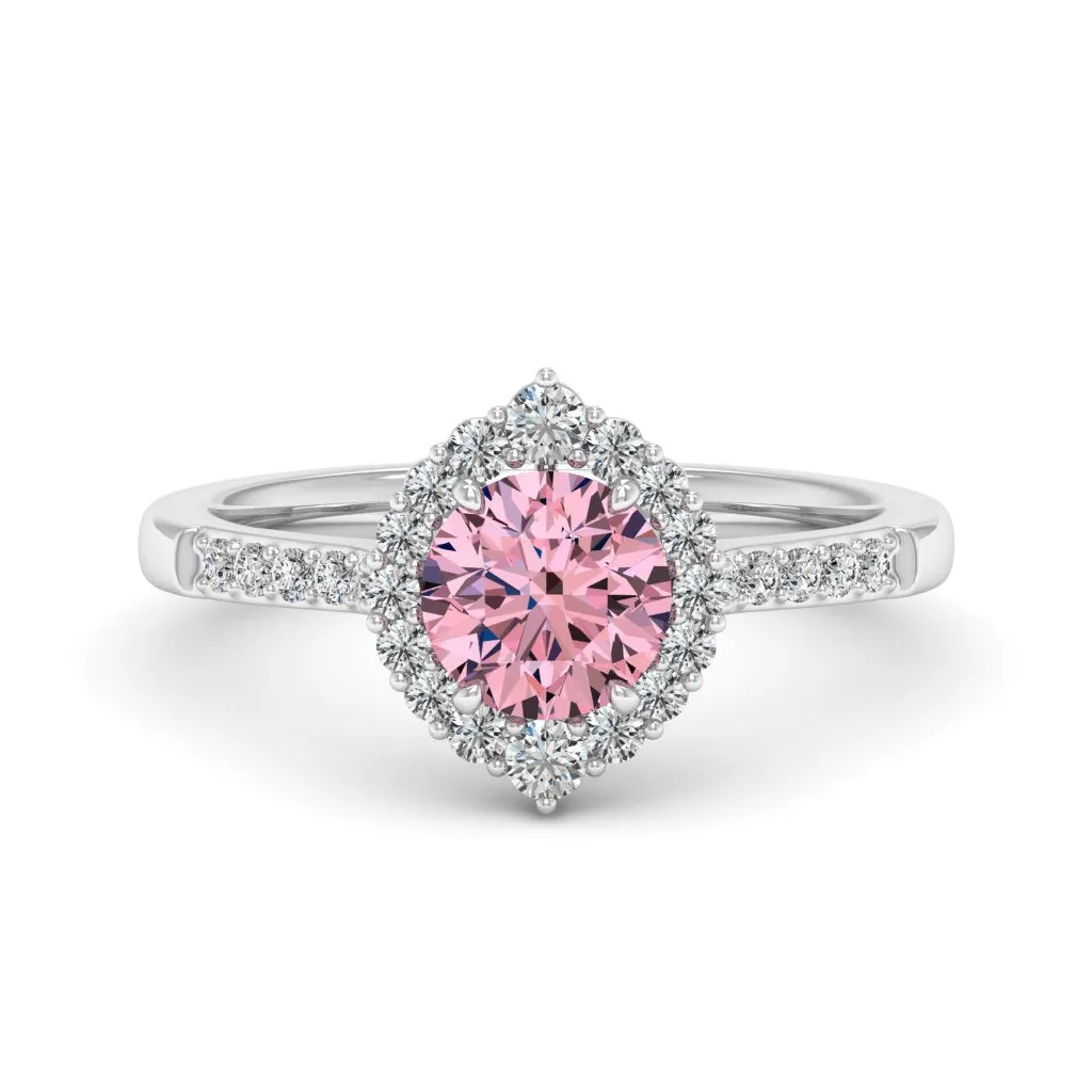 1.33 d.e.w cts Catherine Moissanite Ring
