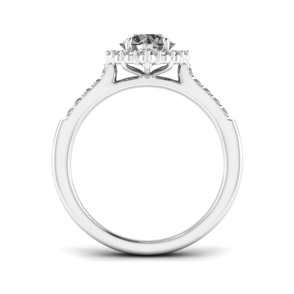 1.33 d.e.w cts Catherine Moissanite Ring