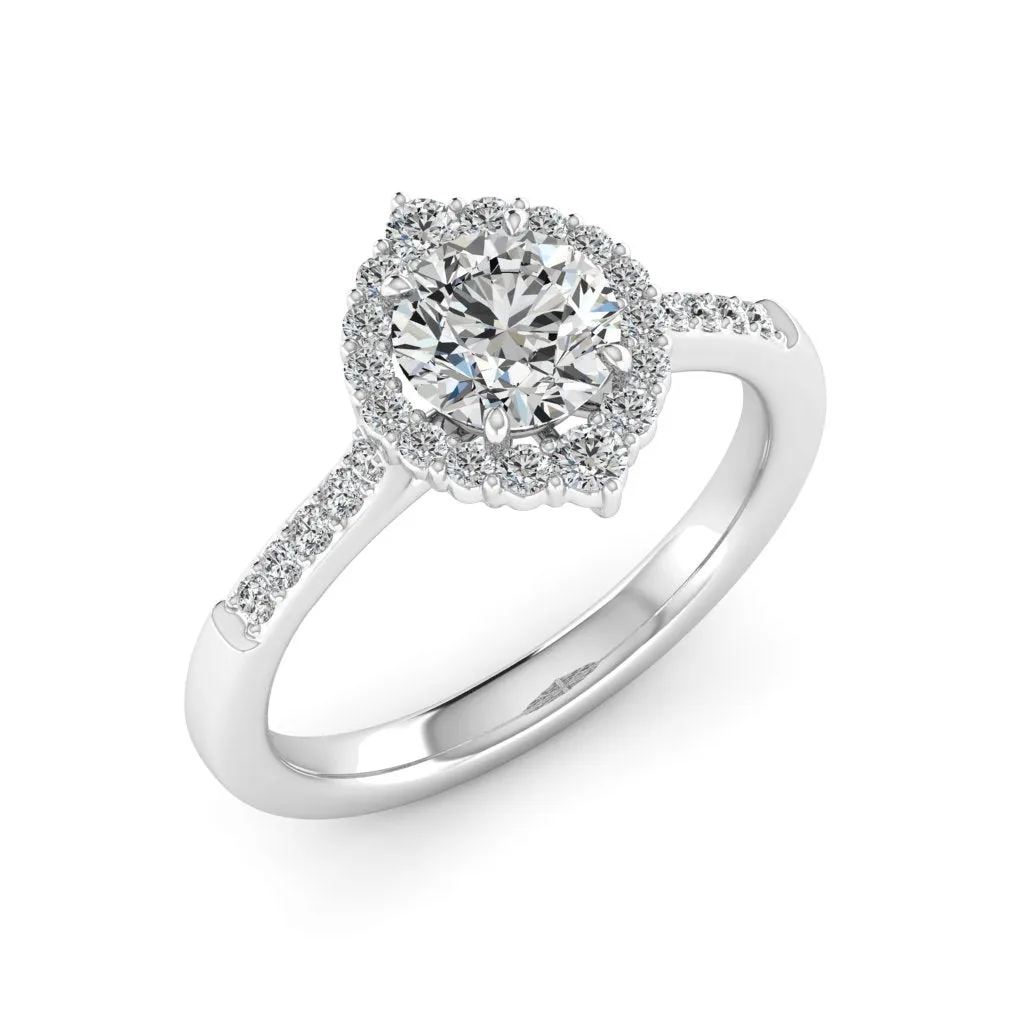 1.33 d.e.w cts Catherine Moissanite Ring