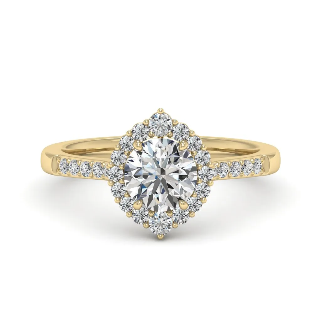 1.33 d.e.w cts Catherine Moissanite Ring