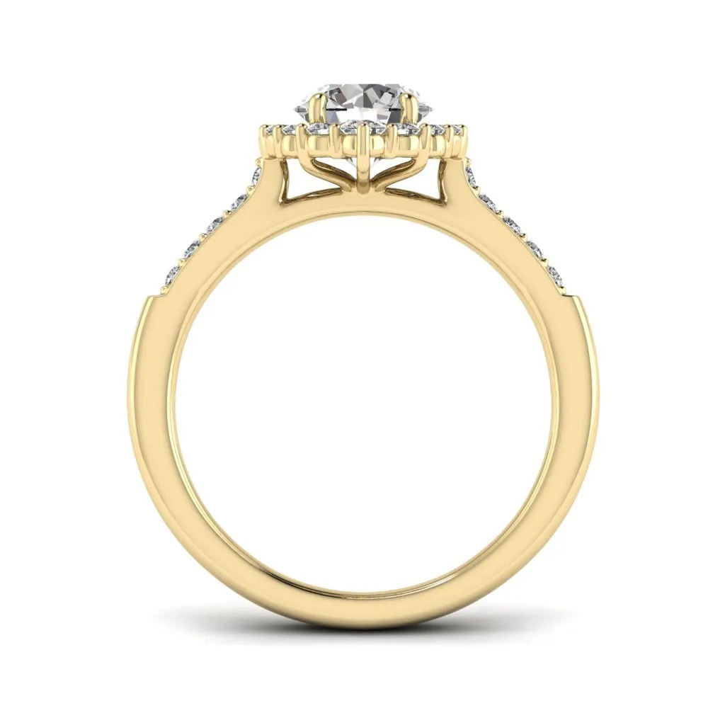 1.33 d.e.w cts Catherine Moissanite Ring