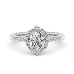 1.33 d.e.w cts Catherine Moissanite Ring