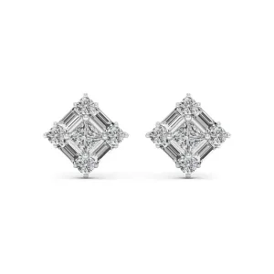 1.40 d.e.w cts Gala Moissanite Stud Earrings