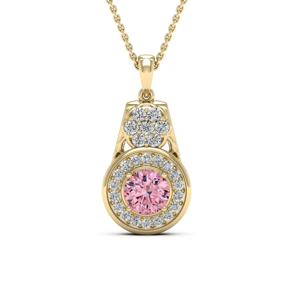 1.41 d.e.w cts Katie Moissanite Necklace