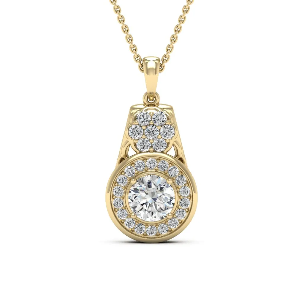 1.41 d.e.w cts Katie Moissanite Necklace