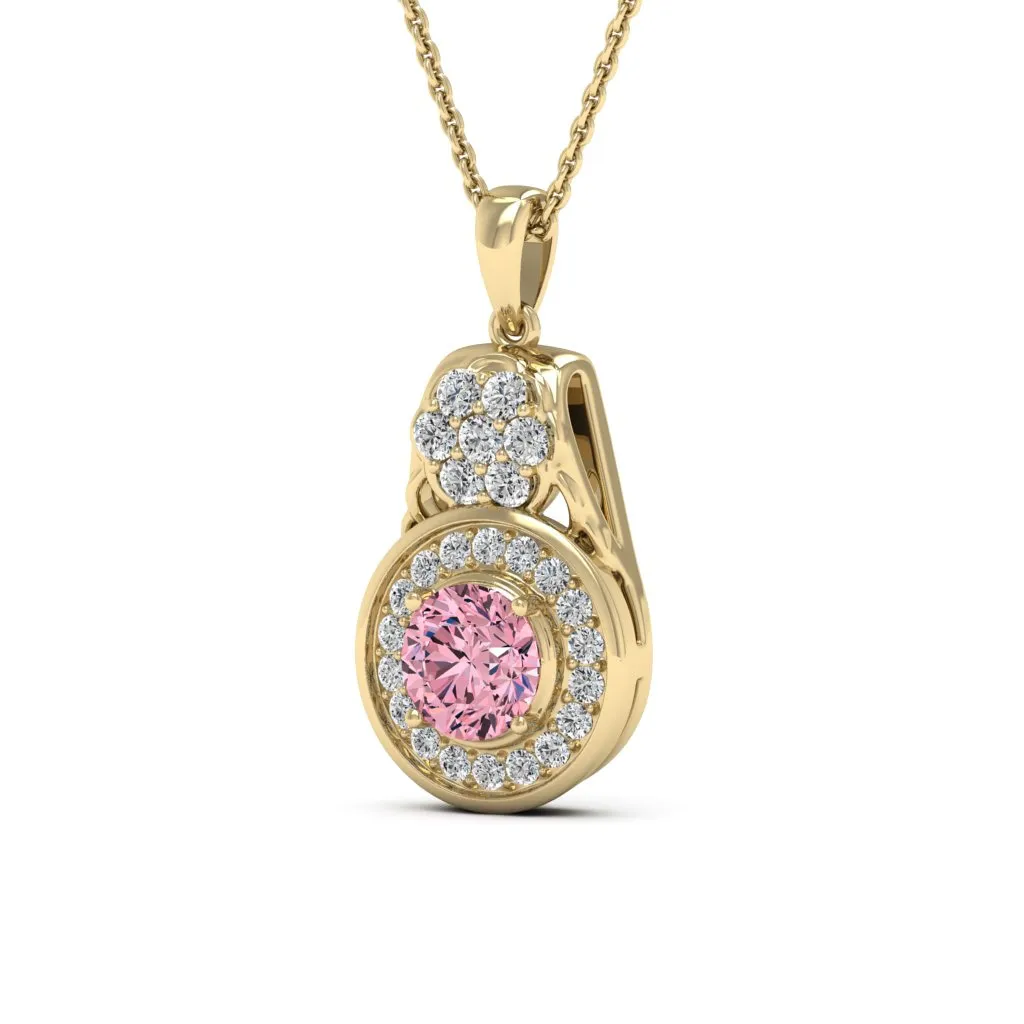 1.41 d.e.w cts Katie Moissanite Necklace