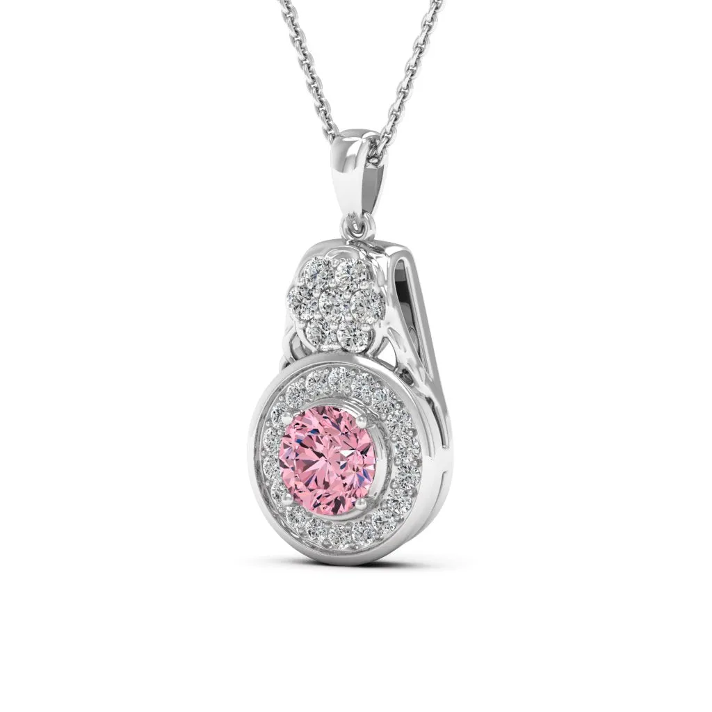 1.41 d.e.w cts Katie Moissanite Necklace