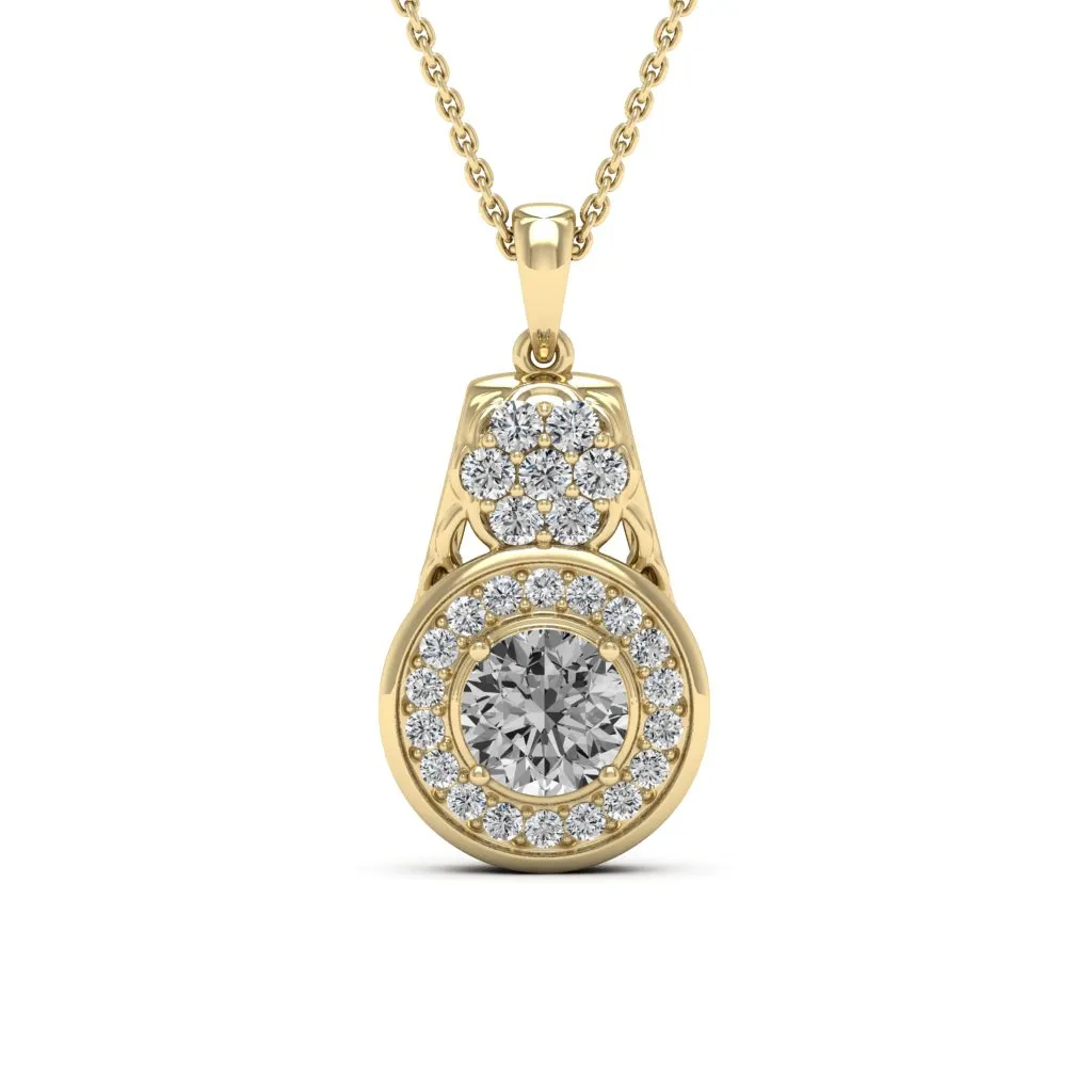 1.41 d.e.w cts Katie Moissanite Necklace