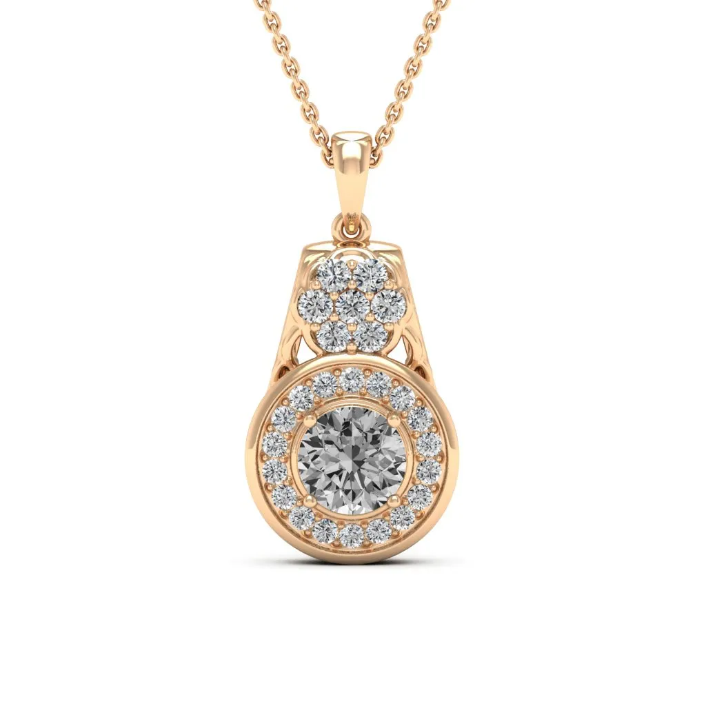 1.41 d.e.w cts Katie Moissanite Necklace