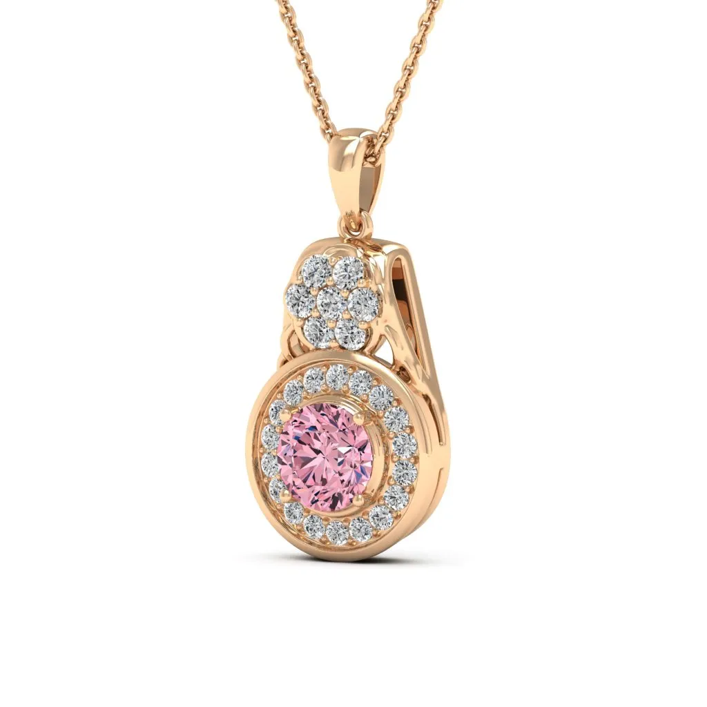 1.41 d.e.w cts Katie Moissanite Necklace