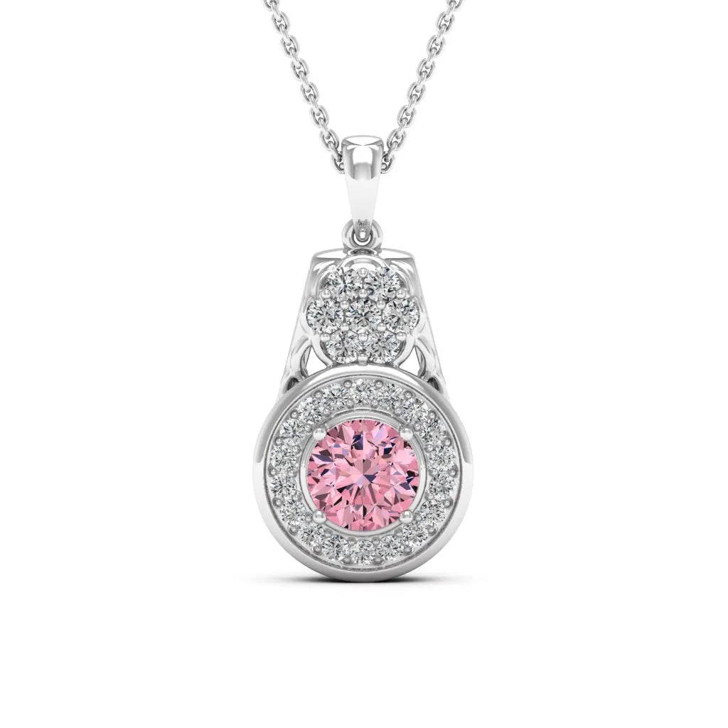 1.41 d.e.w cts Katie Moissanite Necklace