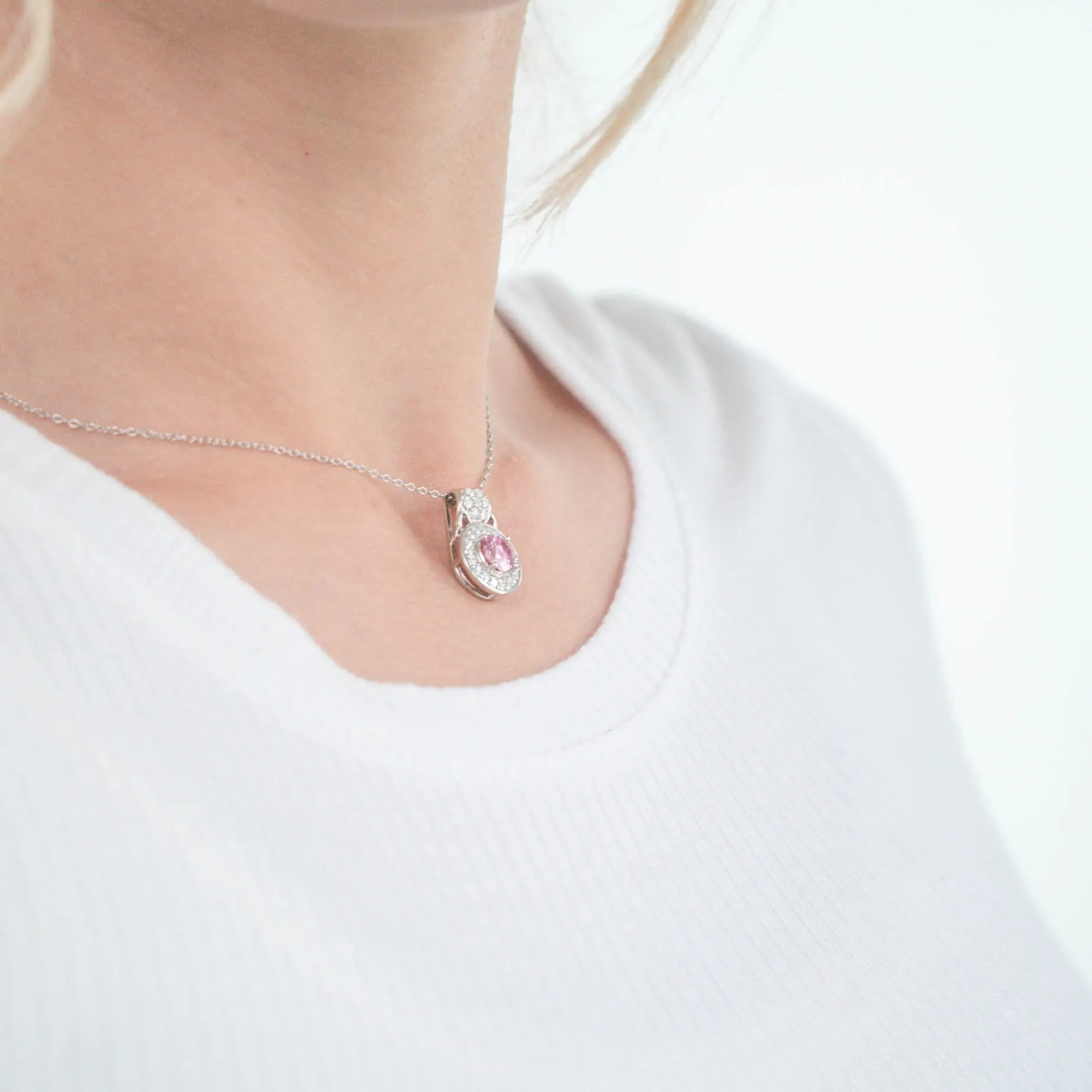 1.41 d.e.w cts Katie Moissanite Necklace