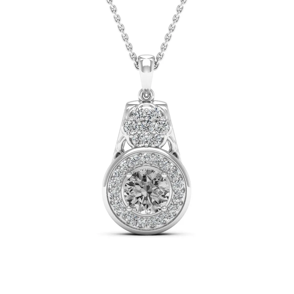1.41 d.e.w cts Katie Moissanite Necklace