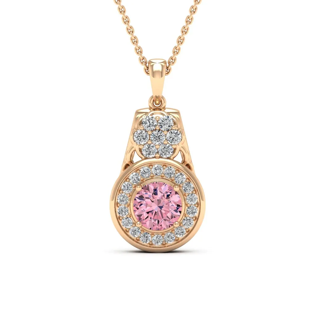 1.41 d.e.w cts Katie Moissanite Necklace