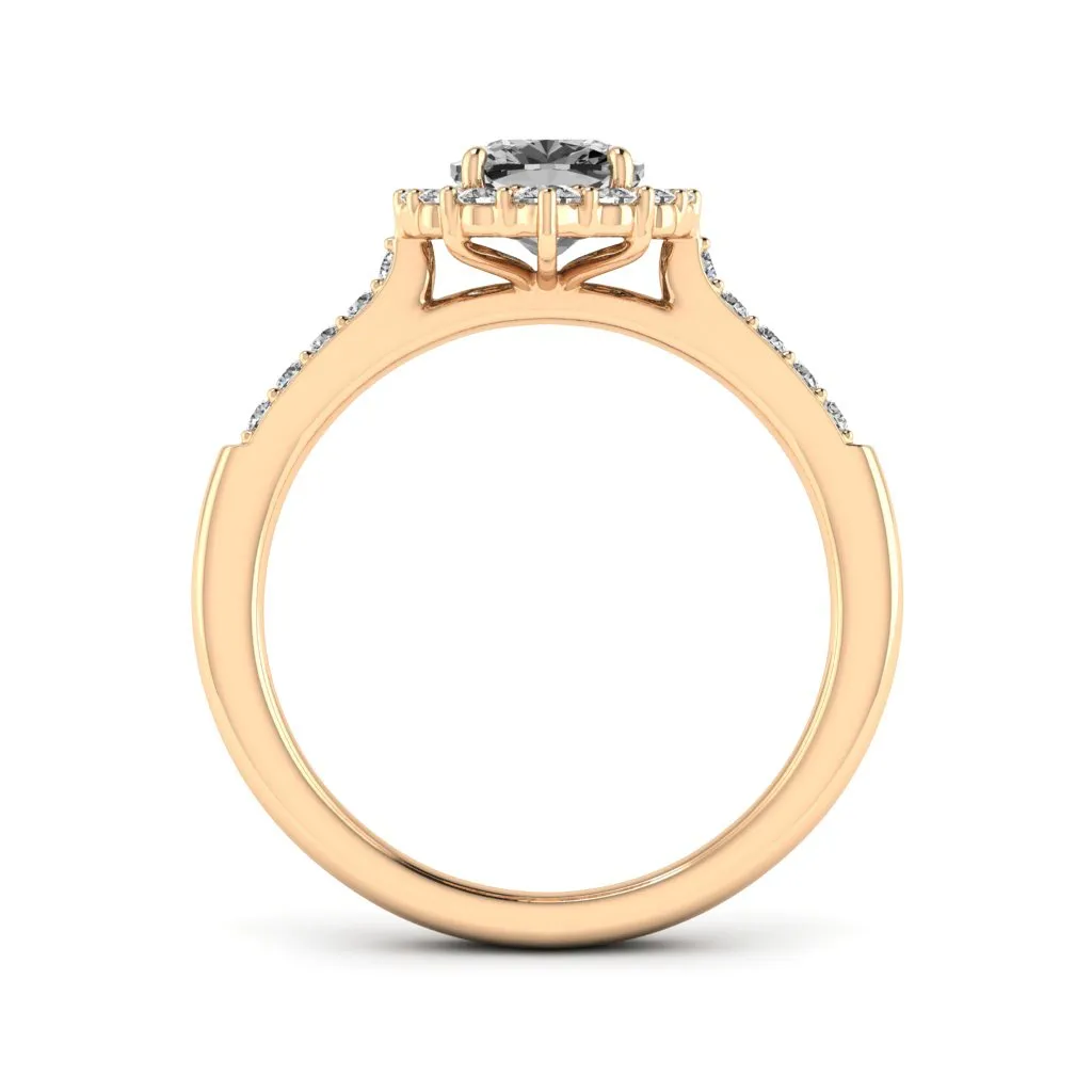 1.46 d.e.w cts Catherine Moissanite Ring