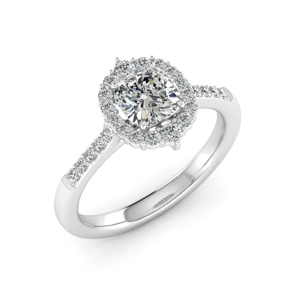 1.46 d.e.w cts Catherine Moissanite Ring