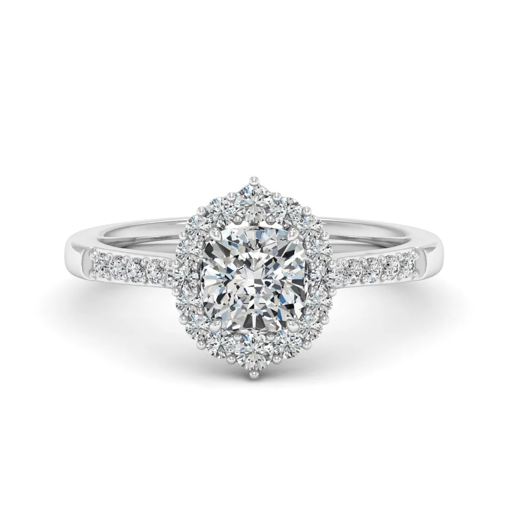 1.46 d.e.w cts Catherine Moissanite Ring