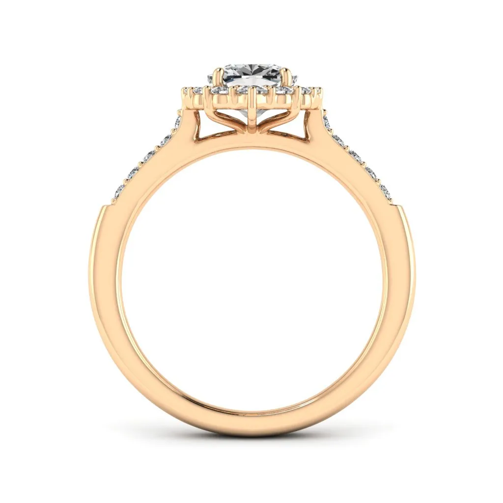 1.46 d.e.w cts Catherine Moissanite Ring