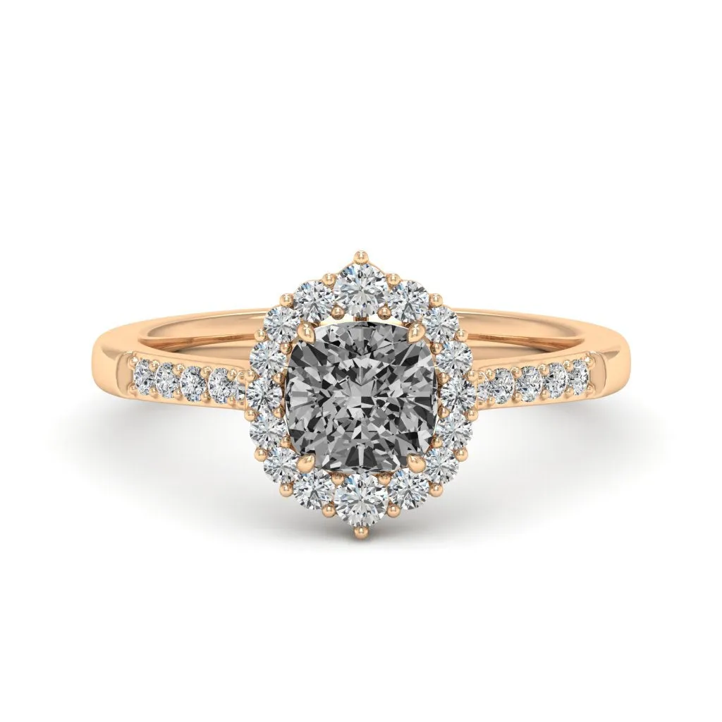 1.46 d.e.w cts Catherine Moissanite Ring