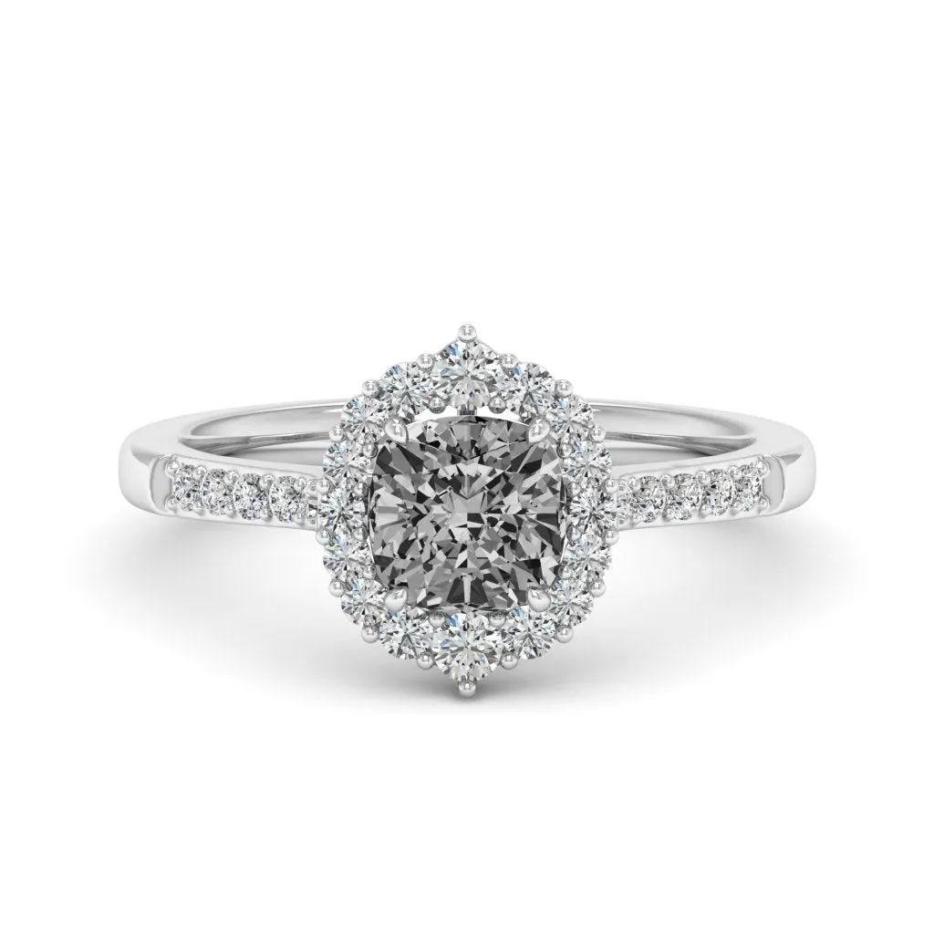 1.46 d.e.w cts Catherine Moissanite Ring