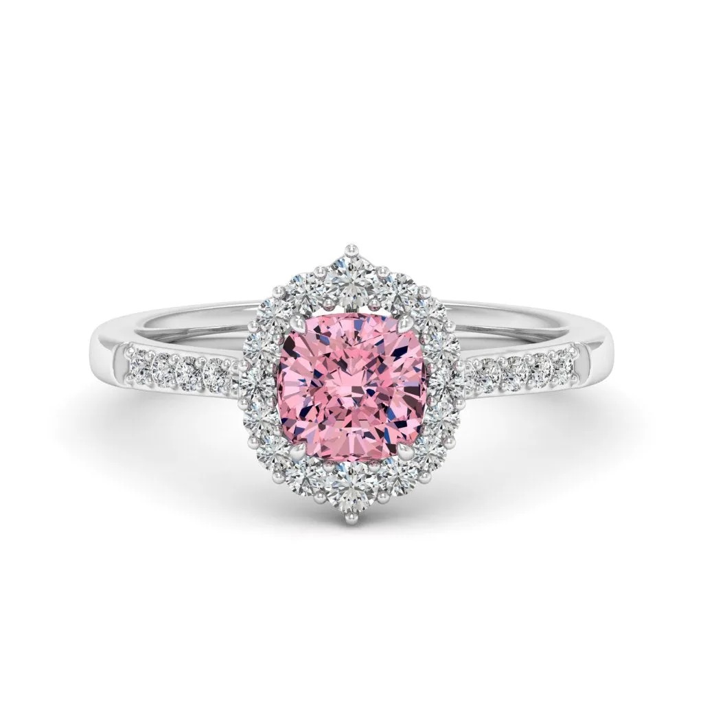 1.46 d.e.w cts Catherine Moissanite Ring