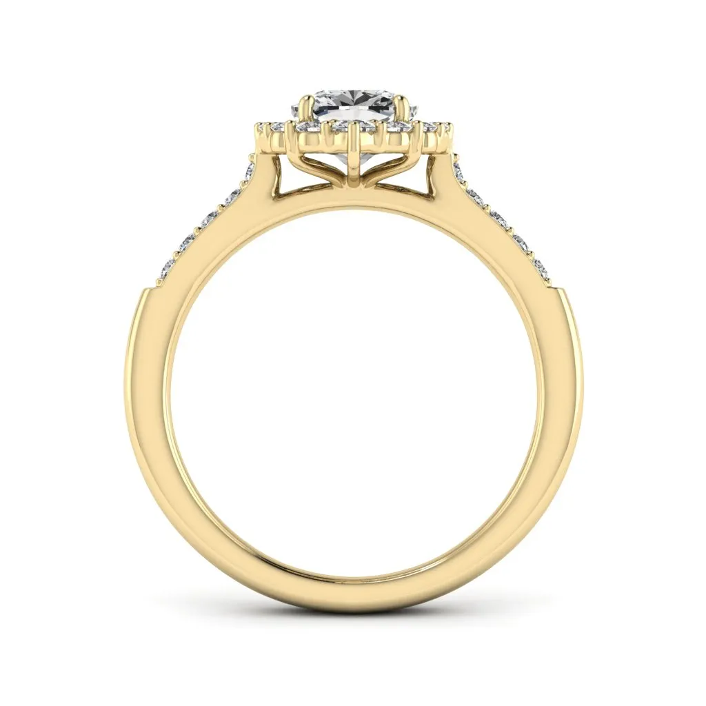 1.46 d.e.w cts Catherine Moissanite Ring
