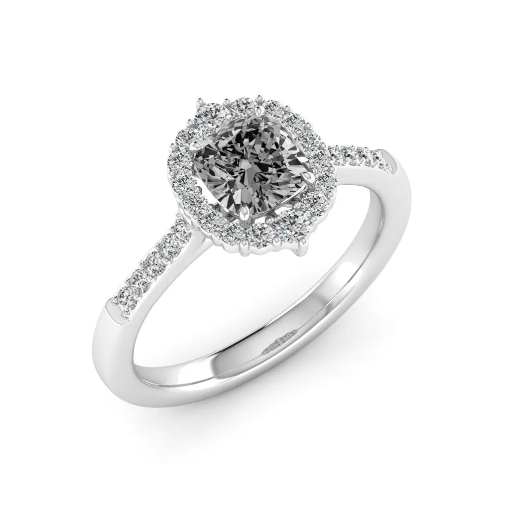 1.46 d.e.w cts Catherine Moissanite Ring