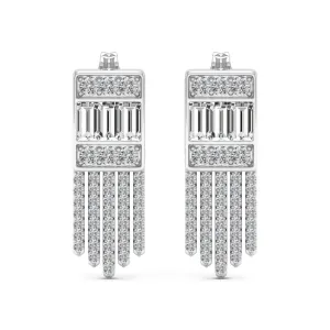 1.47 d.e.w cts Andromeda Moissanite Stud Earrings