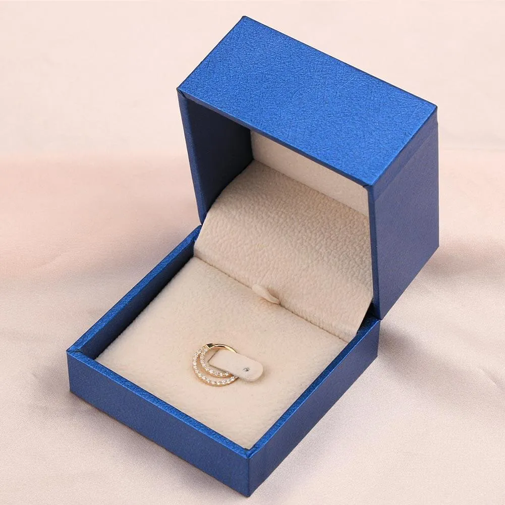 14K Gold CZ Double Hoop Daith Helix Earrings Septum Clicker