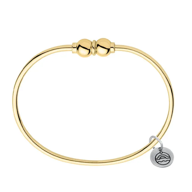 14k Yellow Gold Double Ball Cape Cod Bracelet