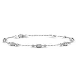 1.50 d.e.w cts Hexene Moissanite Bracelet
