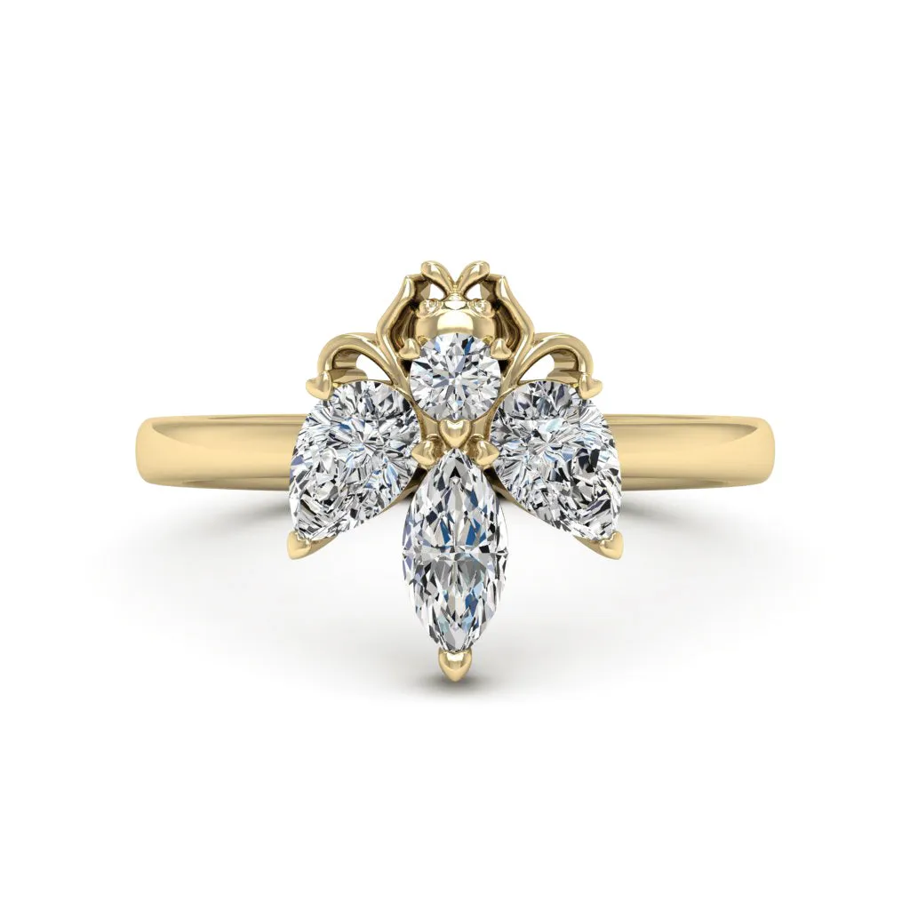 1.50 d.e.w cts Moissanite Ring