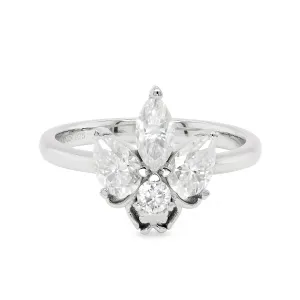 1.50 d.e.w cts Moissanite Ring