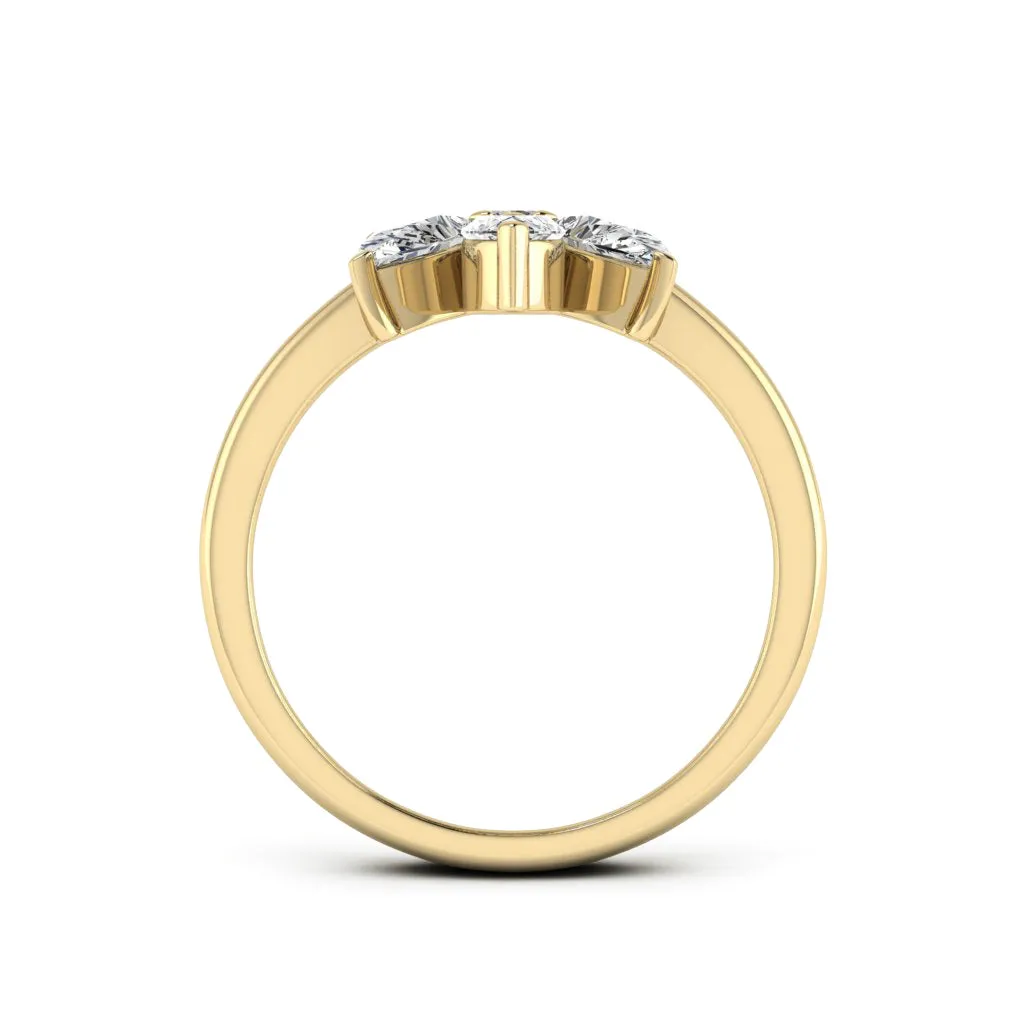 1.50 d.e.w cts Moissanite Ring
