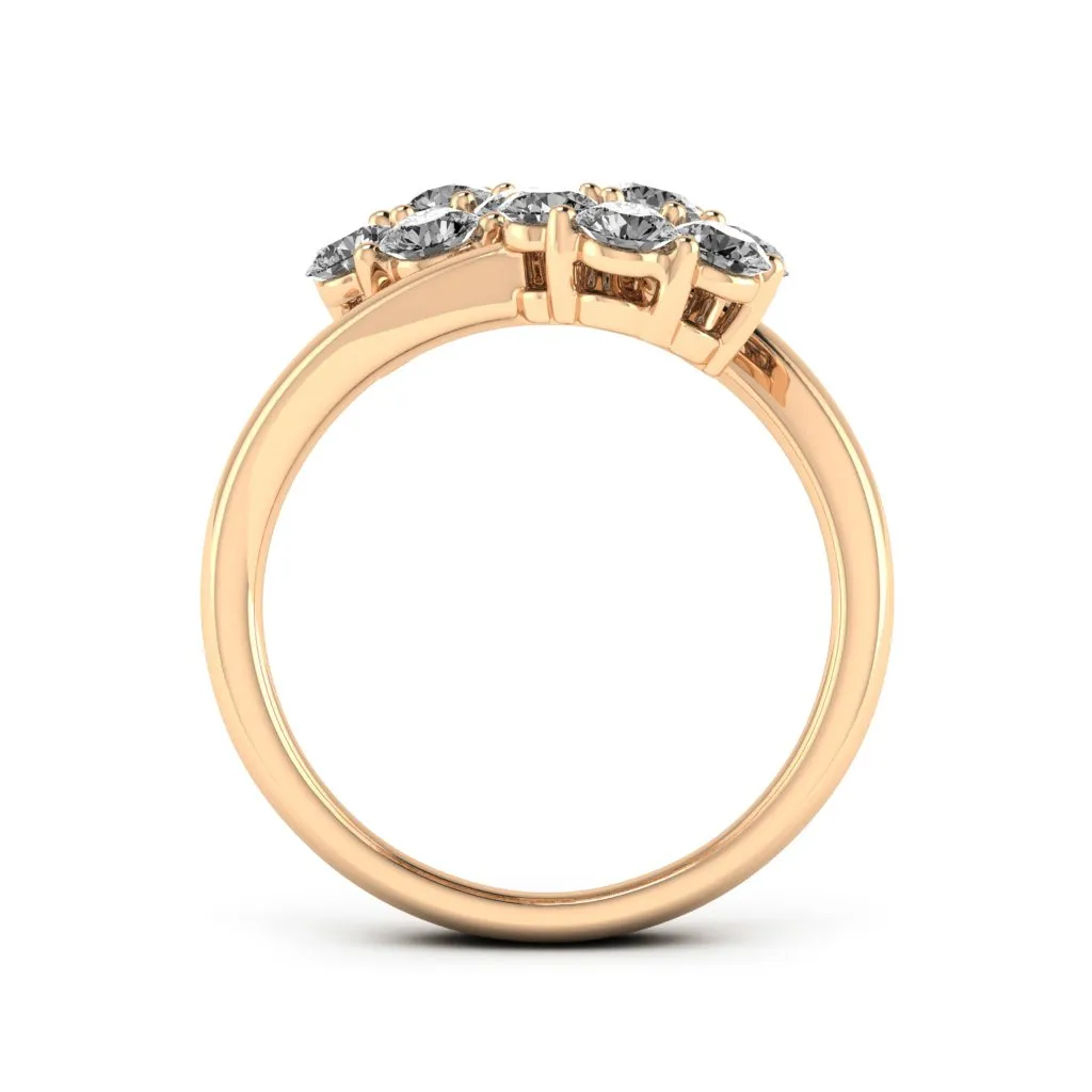 1.54 d.e.w cts Azalea Moissanite Ring