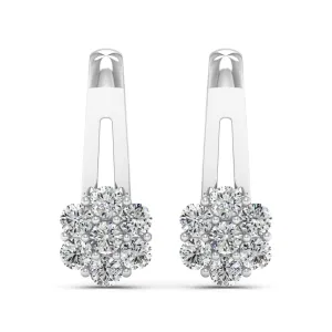 1.54 d.e.w cts Cressida Moissanite Stud Earrings