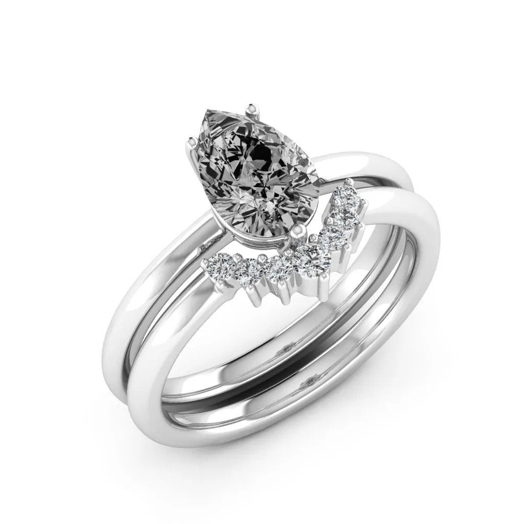 1.62 d.e.w cts Madelline Moissanite Ring