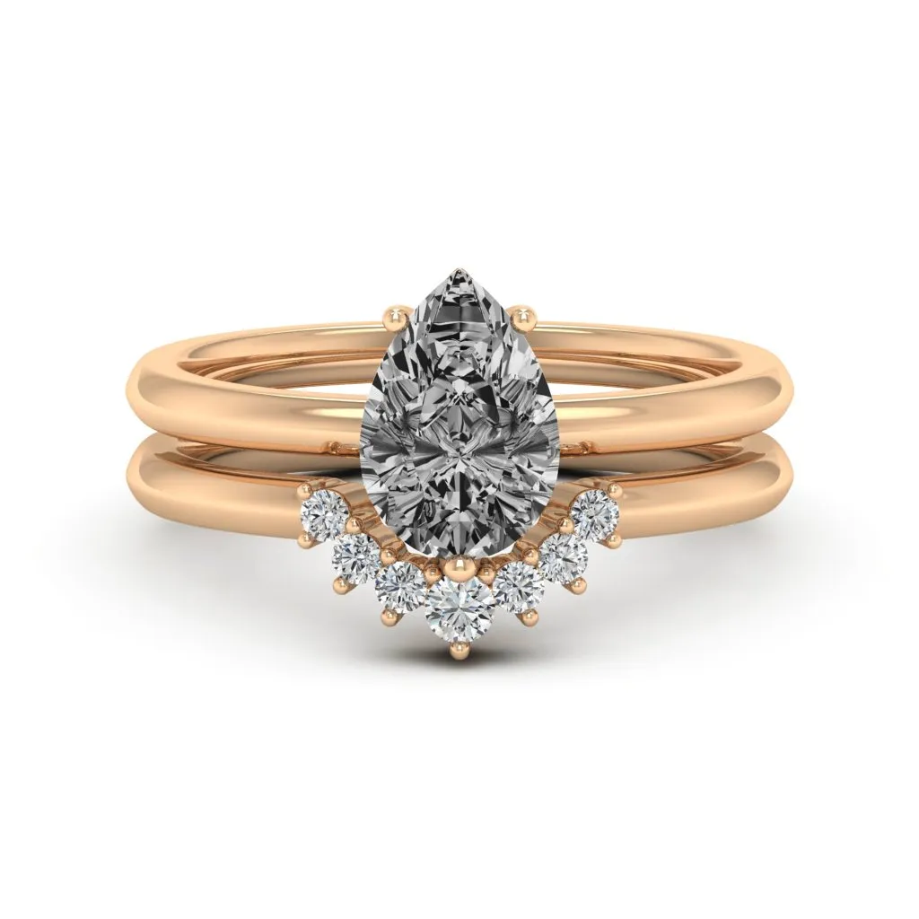 1.62 d.e.w cts Madelline Moissanite Ring