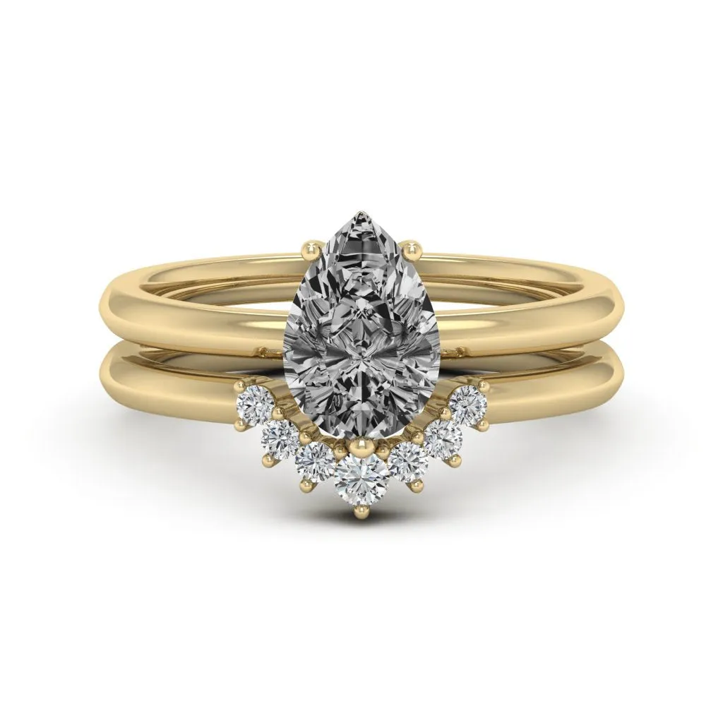 1.62 d.e.w cts Madelline Moissanite Ring
