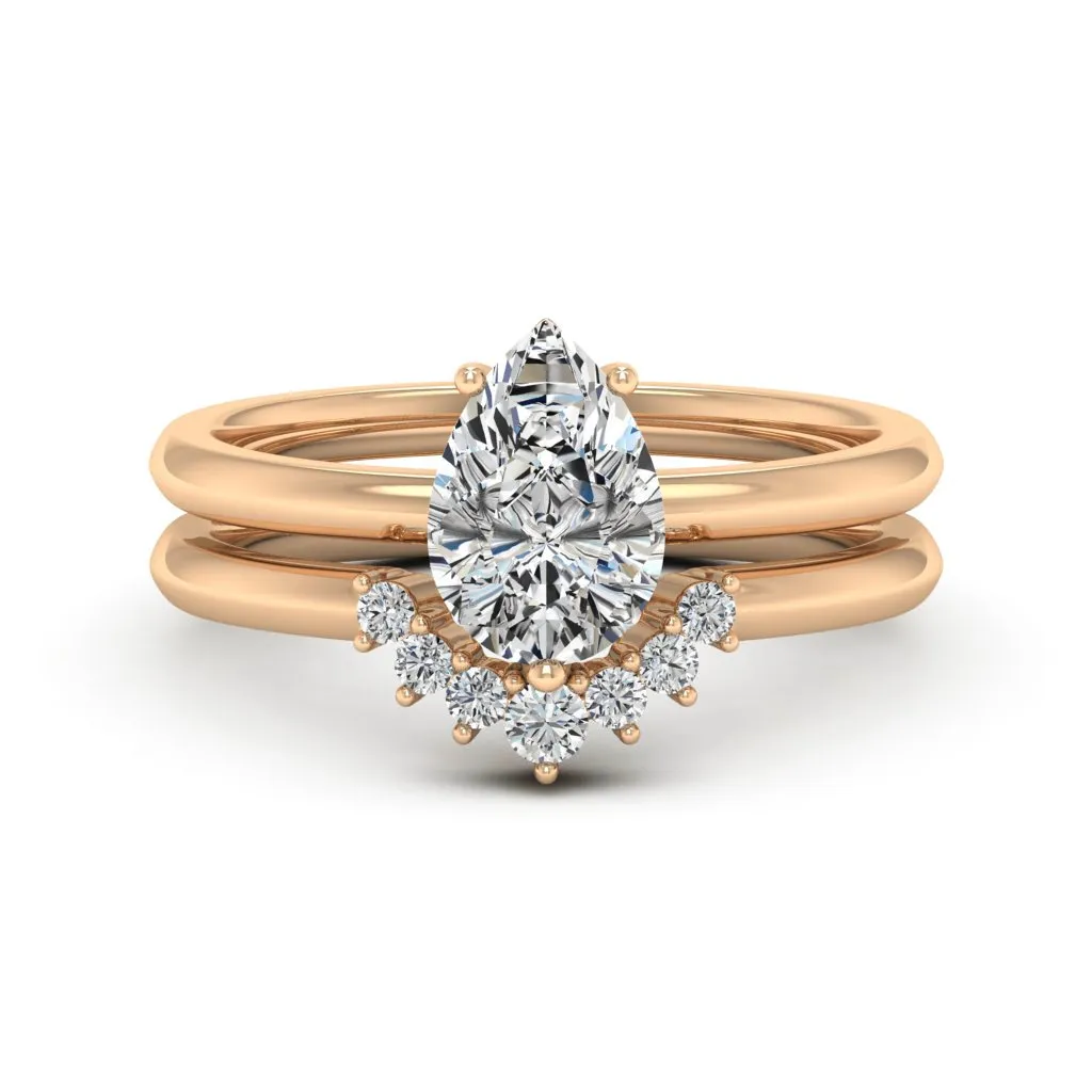 1.62 d.e.w cts Madelline Moissanite Ring