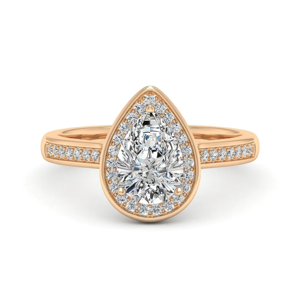 1.70 d.e.w cts Evelyn Moissanite Ring