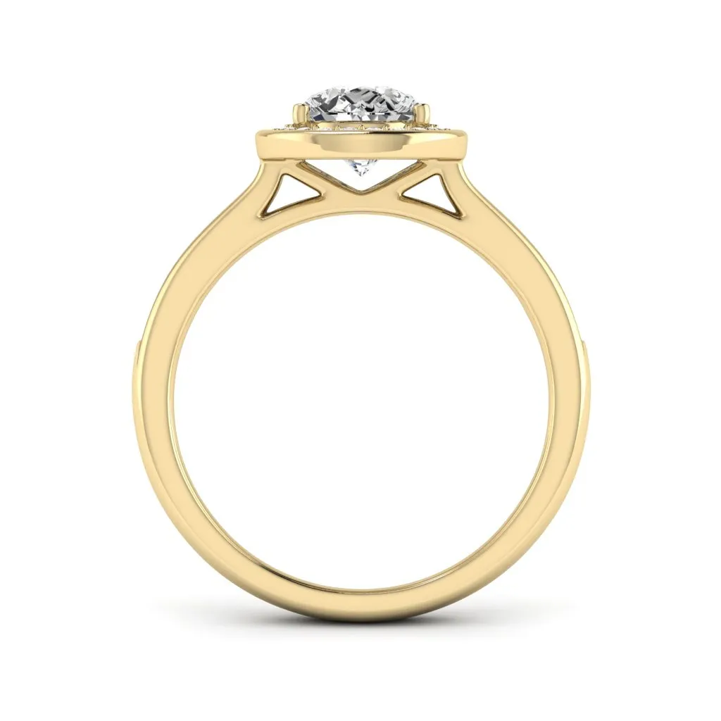 1.70 d.e.w cts Evelyn Moissanite Ring