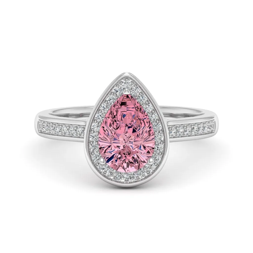 1.70 d.e.w cts Evelyn Moissanite Ring