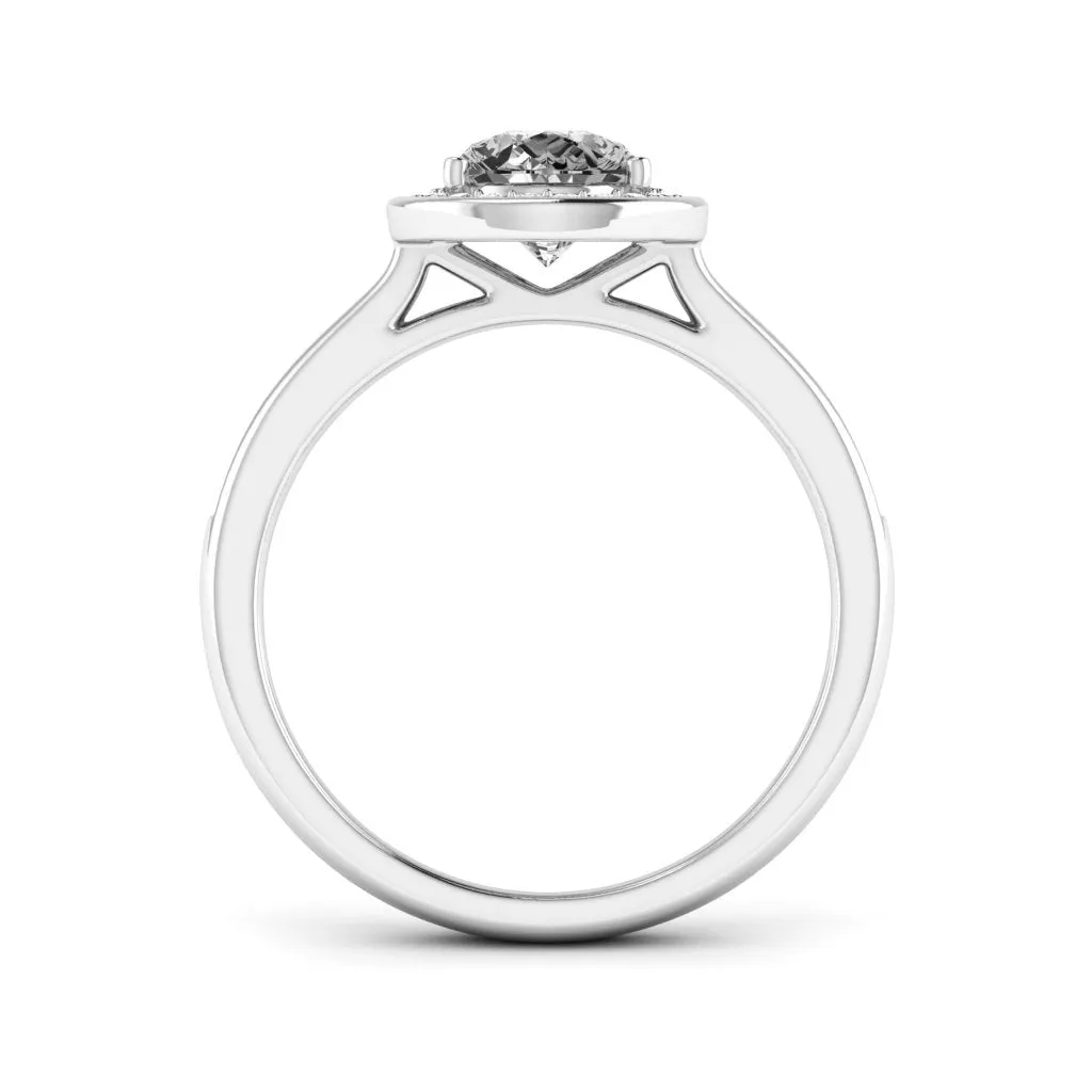 1.70 d.e.w cts Evelyn Moissanite Ring