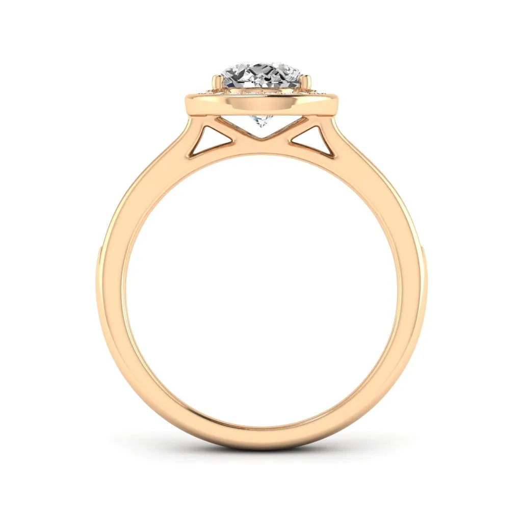 1.70 d.e.w cts Evelyn Moissanite Ring