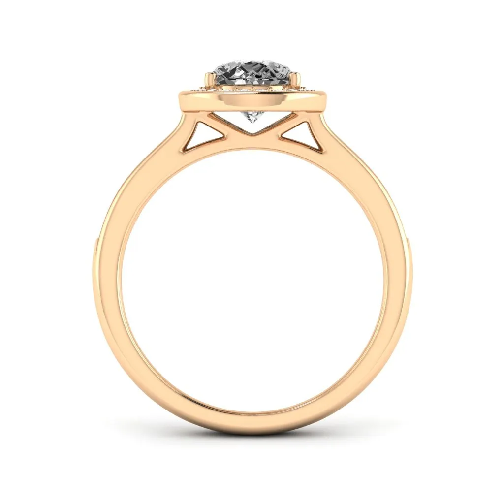 1.70 d.e.w cts Evelyn Moissanite Ring