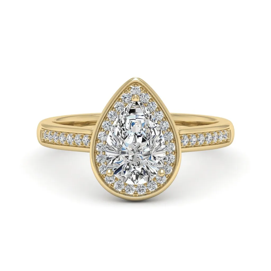 1.70 d.e.w cts Evelyn Moissanite Ring